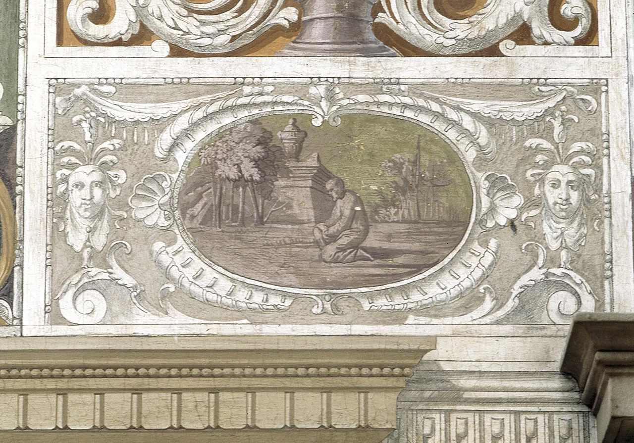 Paesaggio con figura - Villa medicea della Petraia, Firenze